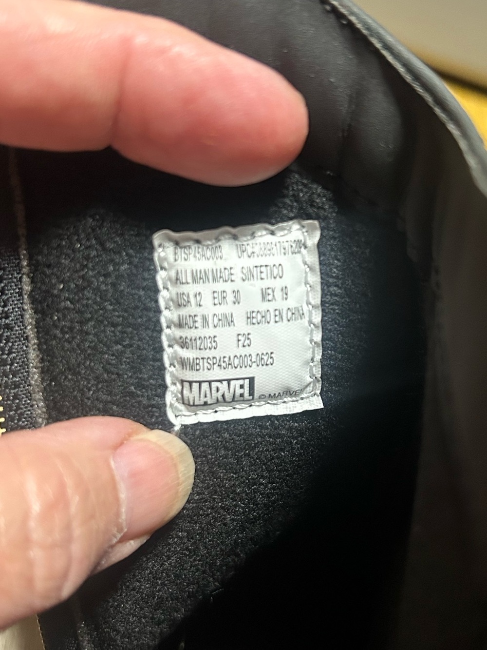 Marvel Black Spider-Man Kids light up Boots with Zipper - Picture 7 of 10